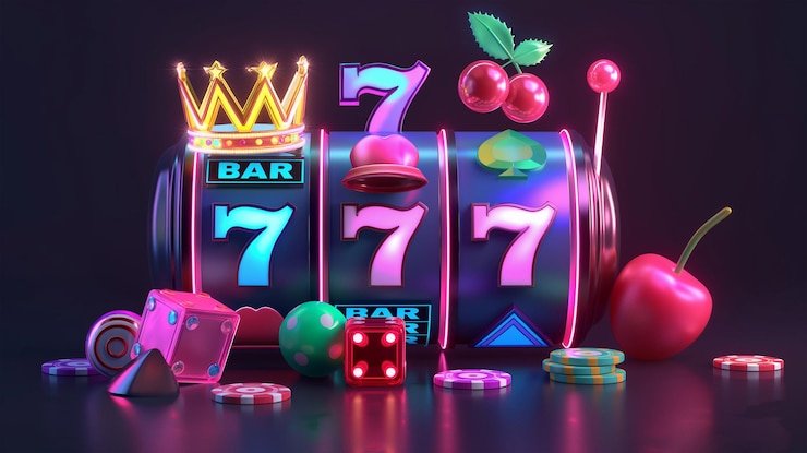 Ilustrasi jackpot cerah untuk dewasa
